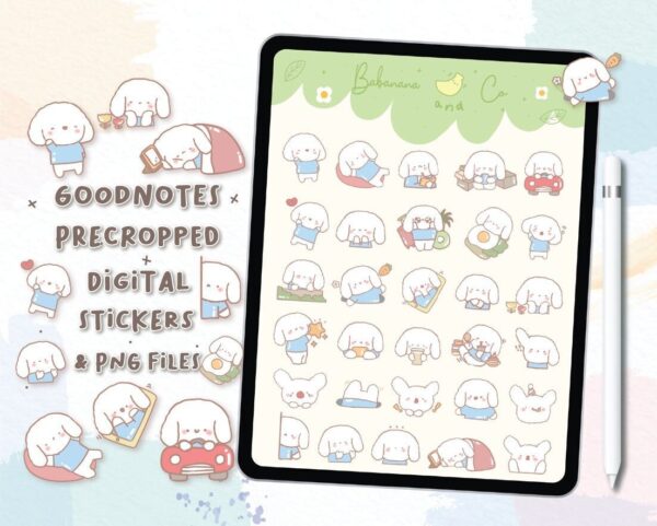 Cute Dog Set digital stickers