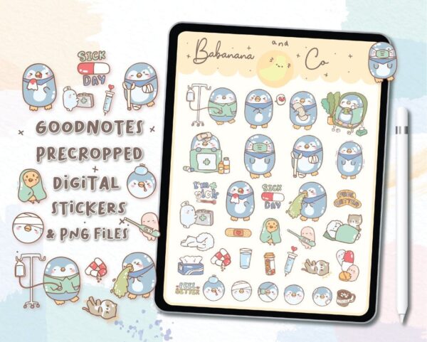 illness digital stickers