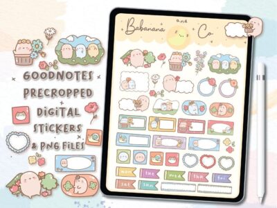 Cute Stickers Planner digital stickers