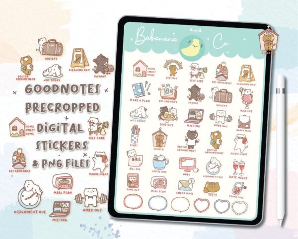 Cute Cat Icons digital stickers