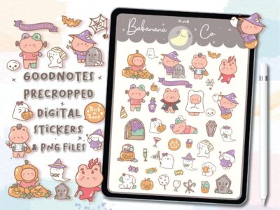 Sweet Halloween digital stickers