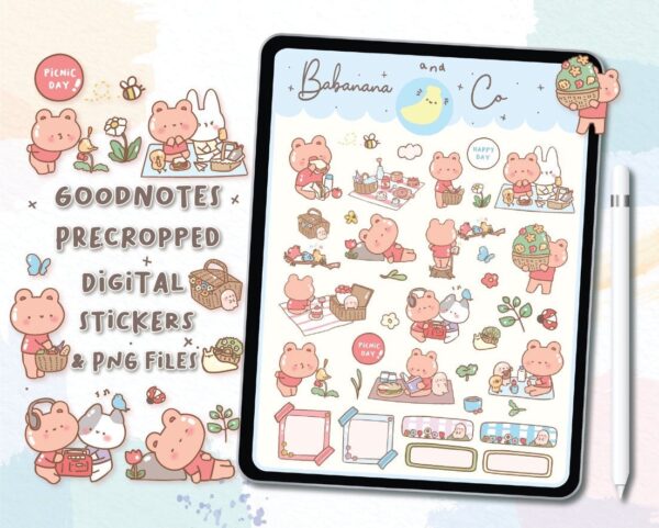 Picnic Day digital stickers