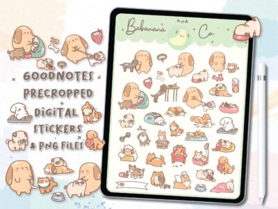 Dog Life digital stickers