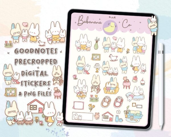 Family digital stickers
