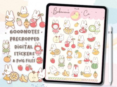 Mix Fruits digital stickers