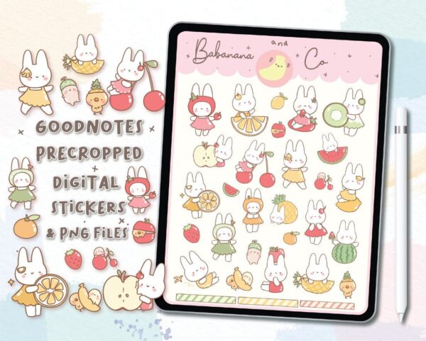 Mix Fruits digital stickers