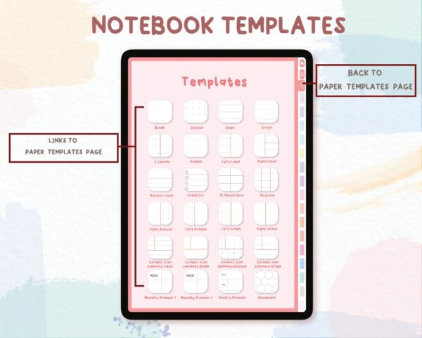Digital Notebook with Tab
