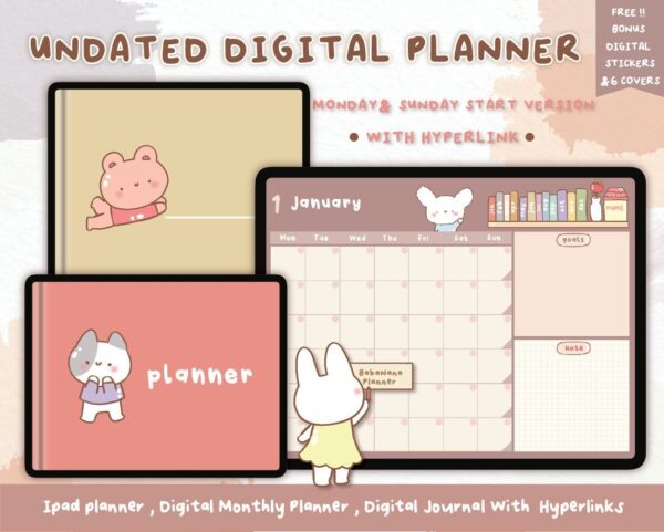 Undated Digital planner