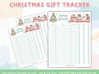 Christmas Shopping List - Printable Christmas Planning List -  Digital Download Printable
