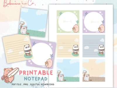 Memo cute Notes Printable