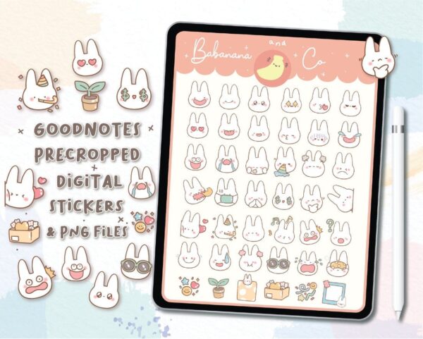 Cute Emoji digital stickers