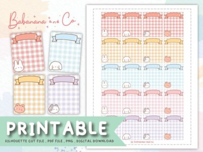 Kawaii Printable Memo Pads