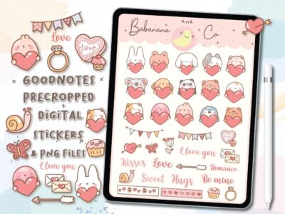 Cute Love Emoji  digital stickers