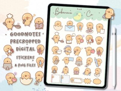 Cute Daily Life digital stickers