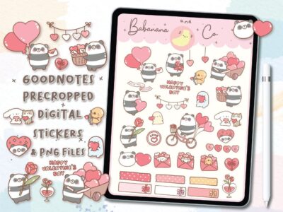 Valentine’s Day digital stickers