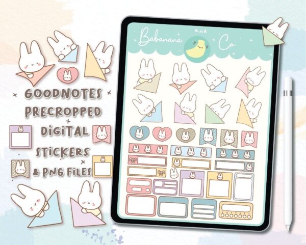 Cute Stickers Planner digital stickers