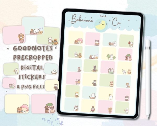 Memo Cute Dogs digital stickers