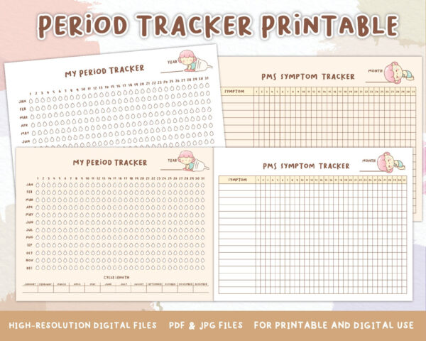 PERIOD TRACKER Printable Tracker