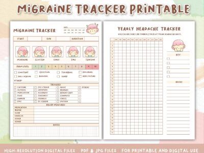 Migraine Tracker Printable