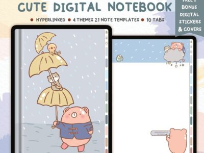 Raining Day  Digital Notebook