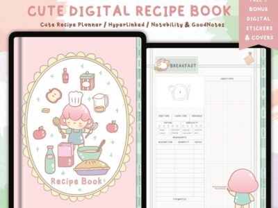 Cute Digital Recipe Book