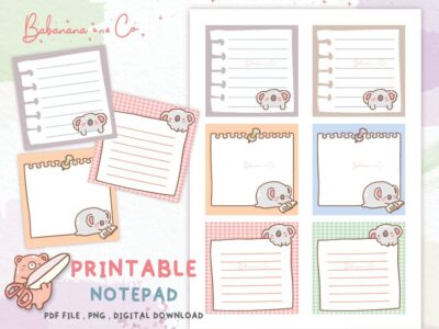 Kawaii Memo Sheet Printable