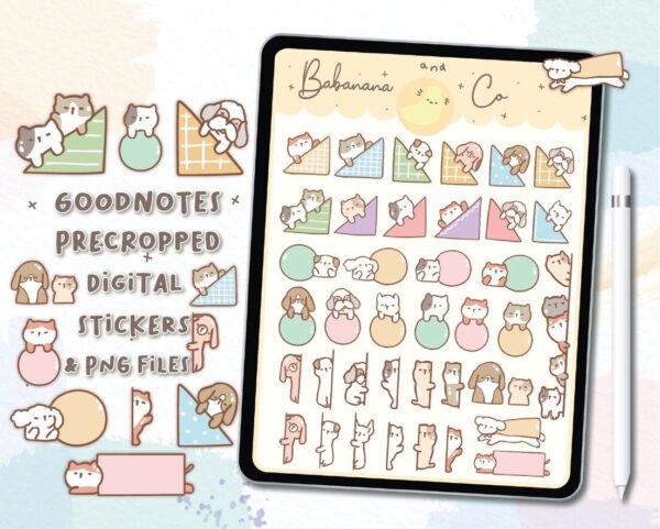 Cute Functional digital stickers