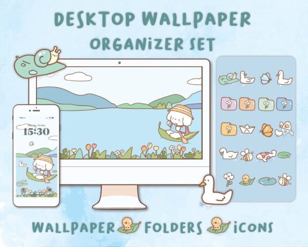 Super nice day Desktop Wallpaper Organizer| Mac and Windows Organizer | Mac and Windows Desktop Folder Icons|Desktop Icons and Wallpapers