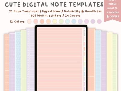 Simple Portrait Digital Notebook