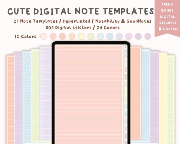 Simple Portrait Digital Notebook