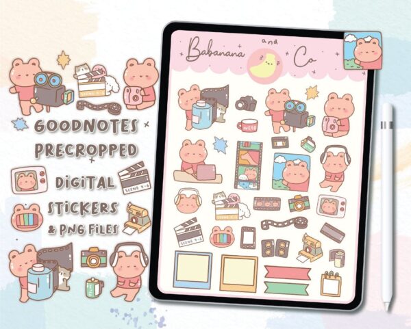 Photography digital stickers