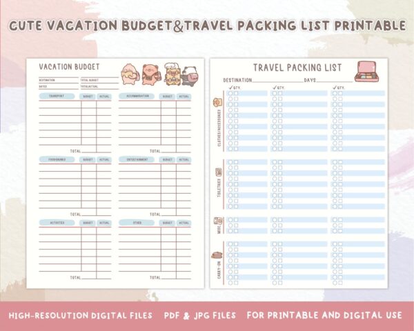 Holiday Budget Printable