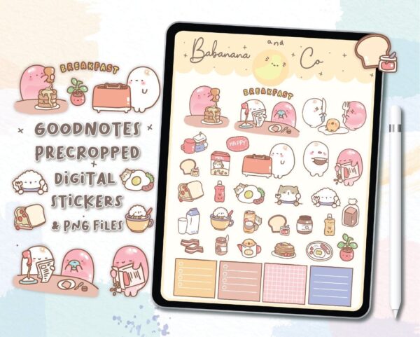 Breakfast  digital stickers