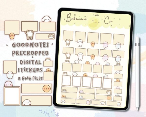 Mini memo digital stickers