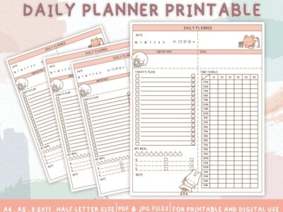 Cute Daily Planner Printable-Printable planner