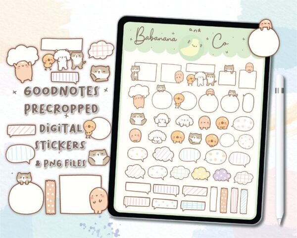 Cute Functional digital stickers
