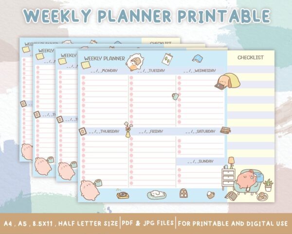 Weekly Planner Printable To Do List