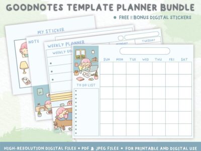 Goodnotes template planner bundle