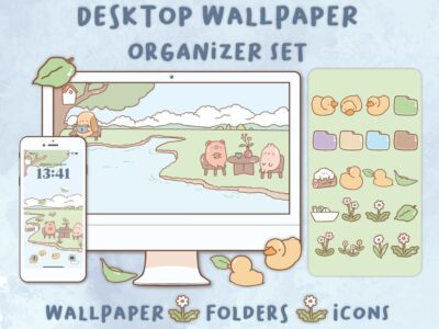 Good Day Desktop Wallpaper Organizer| Mac and Windows Organizer | Mac and Windows Desktop Folder Icons|Desktop Icons and Wallpapers