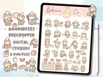 Cat bakery  digital stickers