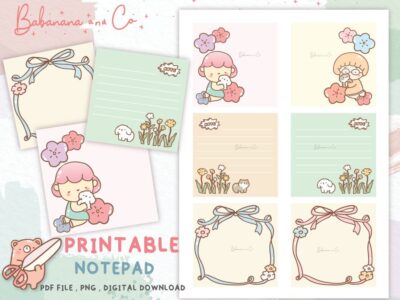 Cute Floral Notepad