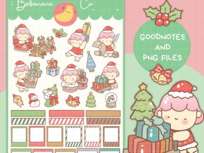 Santa Magic digital stickers | Goodnotes Stickers | Cute Hand Draw | Digits Stickers