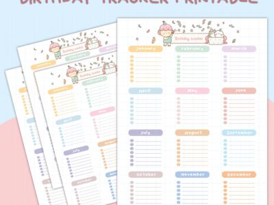 Digital Birthday Tracker|Birthday Planner|Printable Birthday Organizer|Birthday List Reminder|Birthday Calendar|Birthday Log|Digital PDF